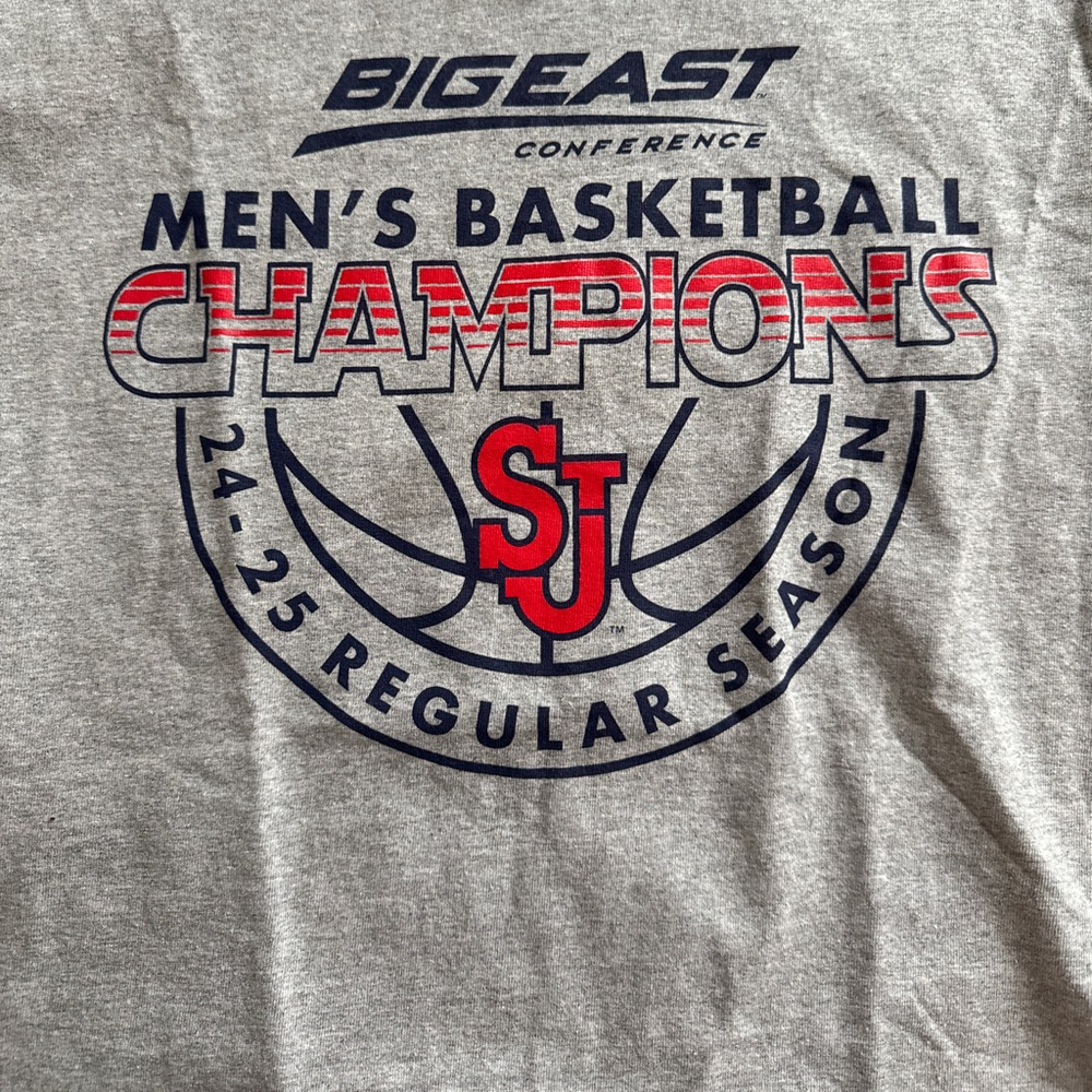 NWT Unisex St. John’s University NIL
2024 REGULAR SEASON CHAMPIONS tshirt - Picture 2 of 7